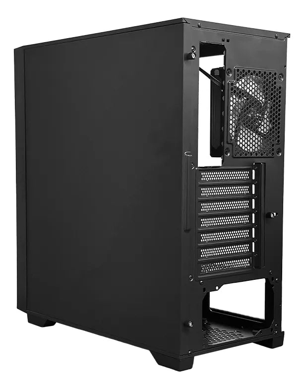 Gabinete Chasis Gamer Pc Argb Atx Con Controlador + 4 Cooler Negro