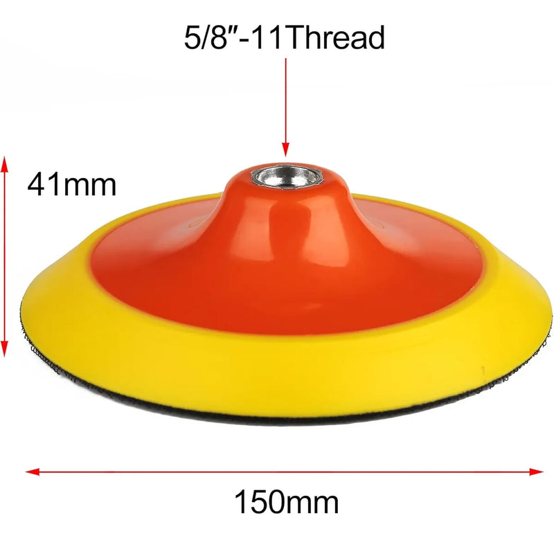Soporte Pomo Polichadora Rotativa 5 Backing Plate 5/8