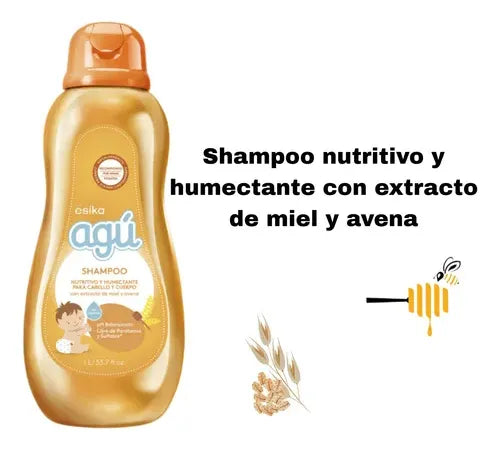 Shampoo Agu Miel Y Avena Esika