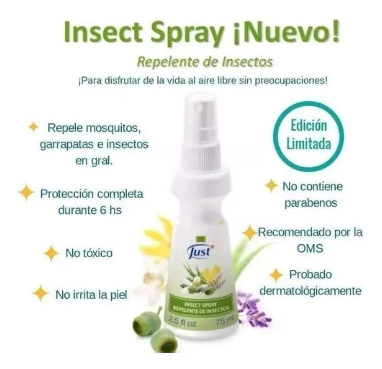 Protector Solar + Repelente Insectos Just