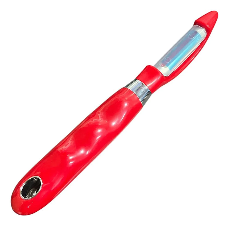 Pelapapas Manual Pelador De Papa Verduras Frutas En Acero Rojo