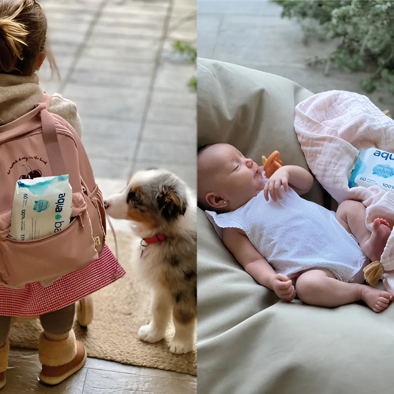 Toallitas Húmedas Aqua Baby 99.9% Agua 60 Unidades
