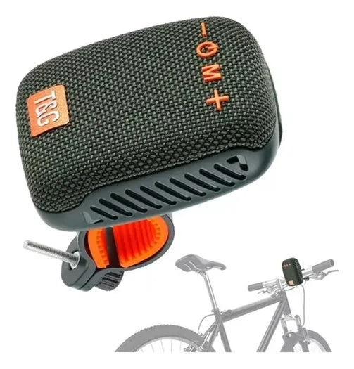 Altavoz Portátil De Bluetooth Para Bicicleta Color Militar