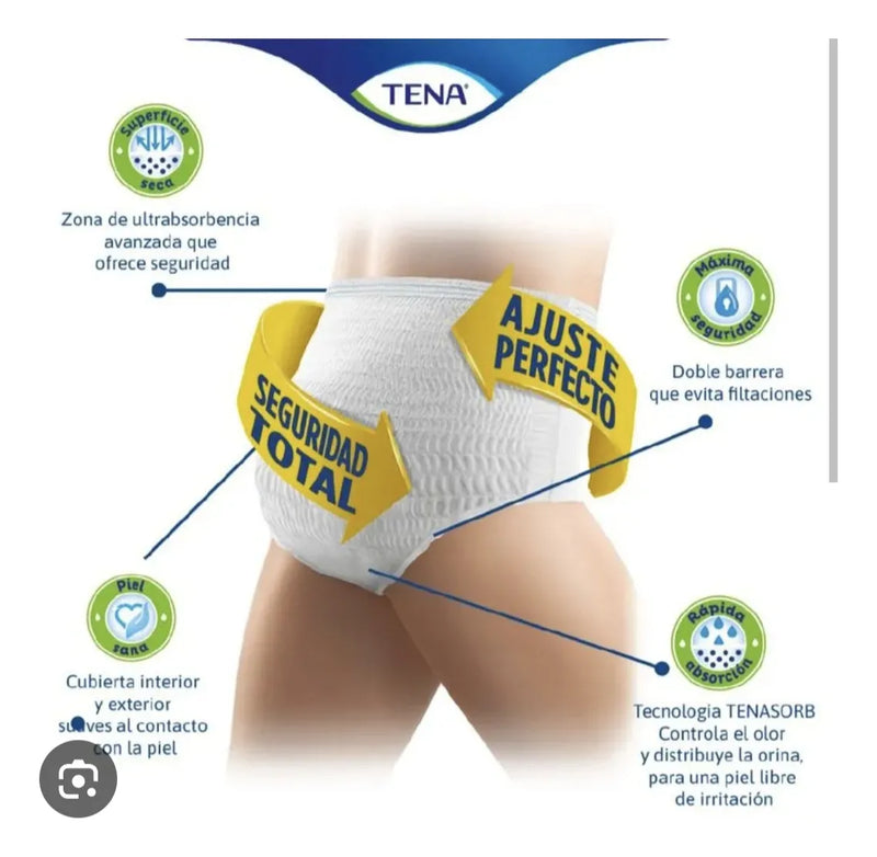 Tena Pants Ultra Talla M X 30 U Mediano
