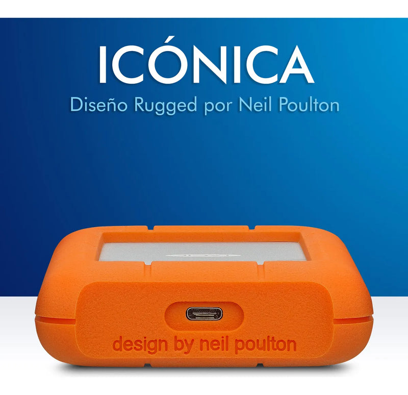 Disco duro externo LaCie Rugged STFR2000800 2TB naranja