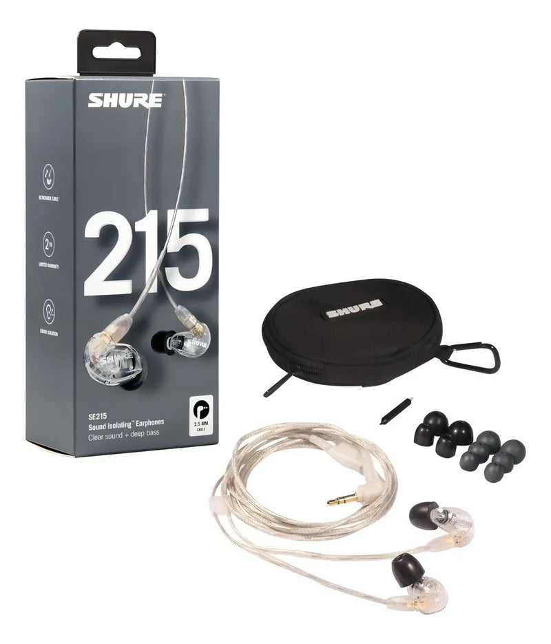 Audífonos In Ear Shure Se215-cl Con Cable Para Monitoreo