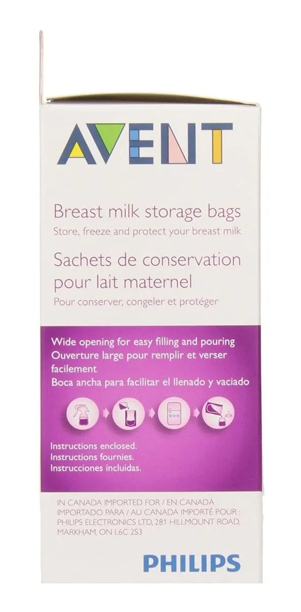 Bolsas Avent Almacenamiento De Leche Materna 50 Unidades