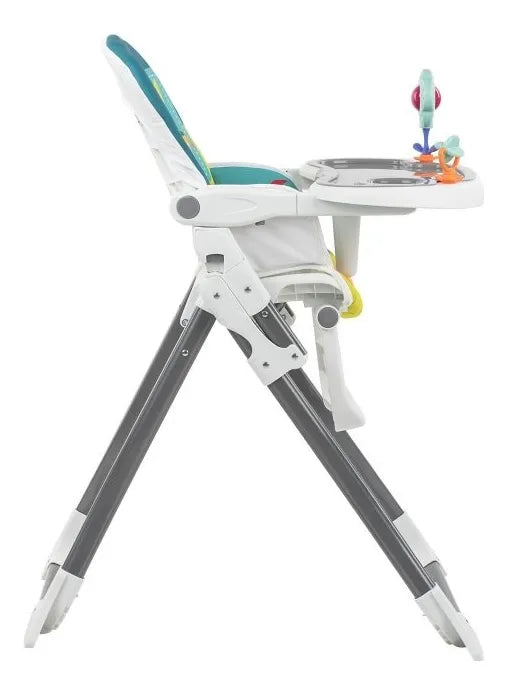 Silla Comedor Bebé Portátil 2 En 1 Con Juguetes Color Fucsia Coneja