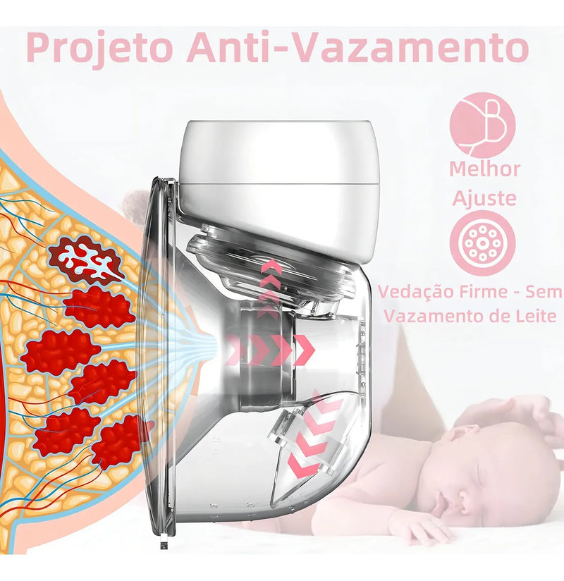 Extractor de leche materna eléctrico portátil, 3 modos, 9 marchas para cada modo Noveve