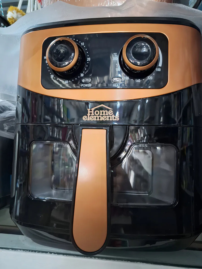 Air Fryer Home Elements 7 Litros Color Negro