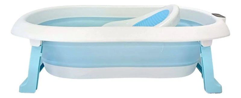 Bañera Plegable Para Bebé Con Hamaca Priori Ocean Color Celeste