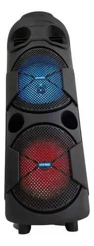 Parlante Radio Fm Recargable Torre Sonido Cabina Portátil Diseño