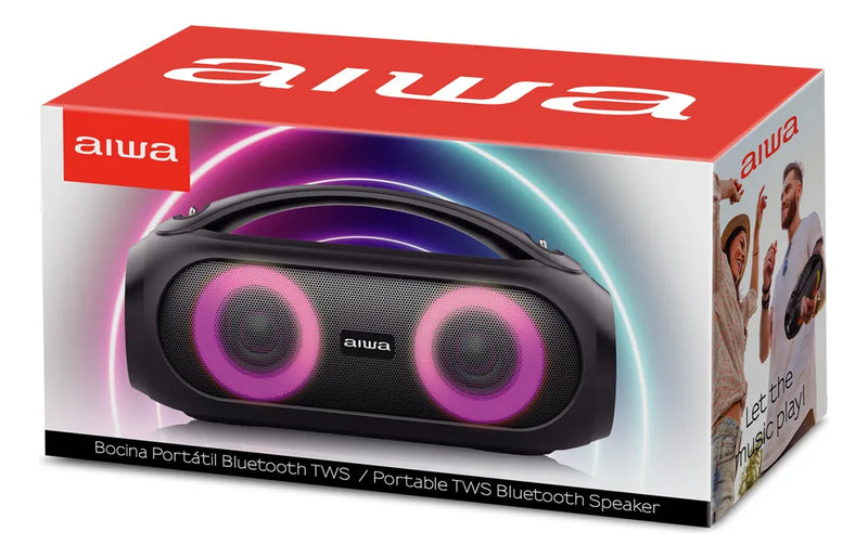 Parlante Portátil Aiwa Aws500bt Bluetooth Tws 40 W Rms