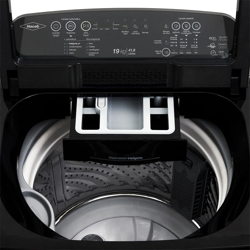 Lavadora Haceb Ivy 19 Kg Carga Superior Negra Lav Ivy 19 Kg Negro