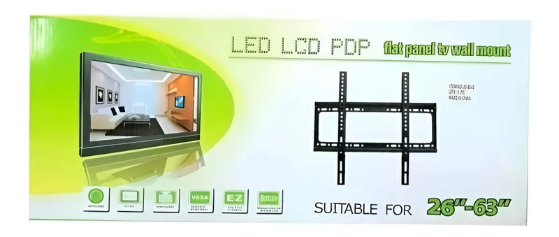 Soporte De Pared Fijo Para Tv De 26 A 63 Pulgadas Hd602b Color Negro