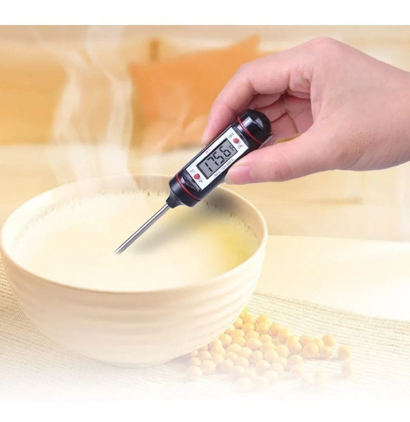 Termometro Digital De Cocina Punzon Sonda Temperatura Comida Negro