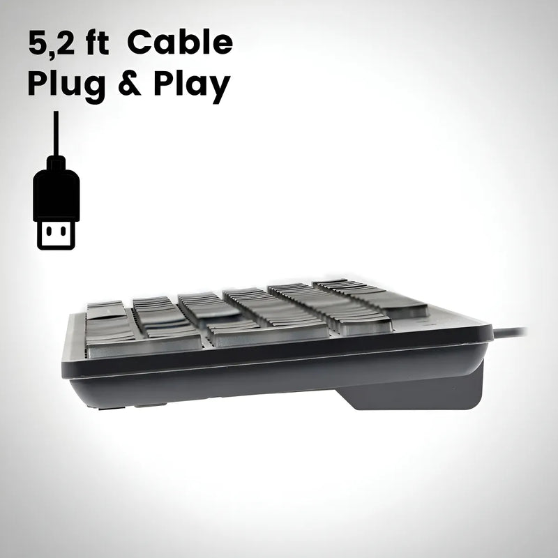 Teclado Gamer Usb Weibo Fc-560 Silencioso Con Luz Multimedia