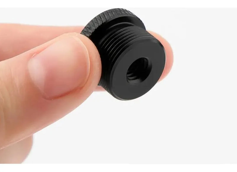 Adaptador De Rosca 5/8 Hembra A 3/8 Para Micrófono Negro