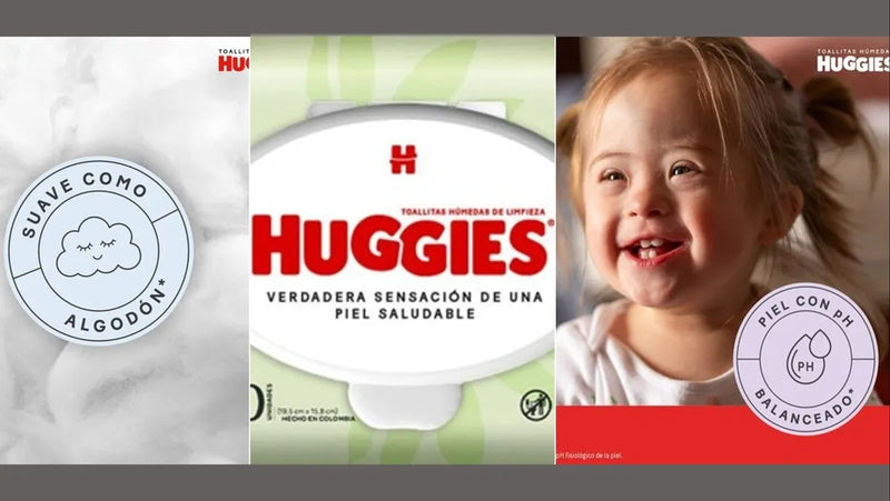 120 Toallitas Húmedas Huggies Aloe Vera / Vit E Piel Saludab
