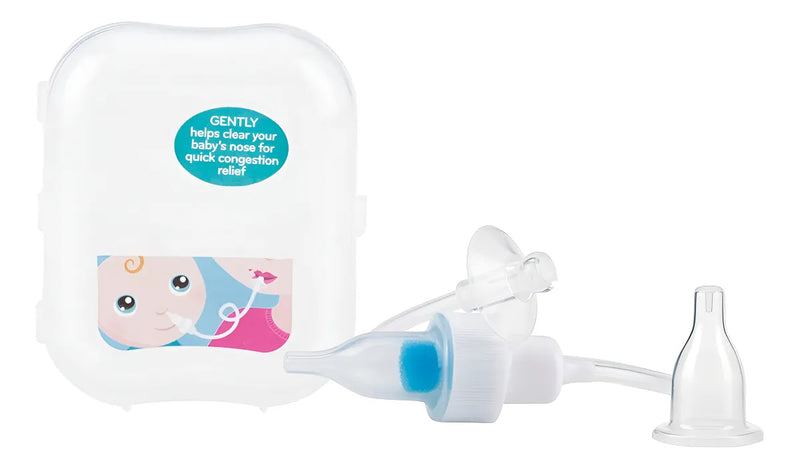 Nuby Aspirador Nasal Asistido Con Boquilla Y Filtro Color Transparente