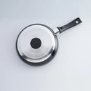 Sartén 20 Cm Universal Antiadherente Con Tapa De Vidrio 6 Color Negro