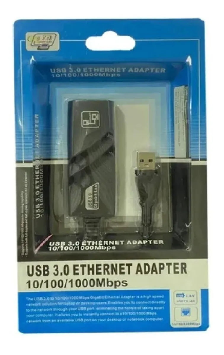 Tarjeta Convertidor Adaptador Usb 3.0 Ethern 10/100/1000mbps