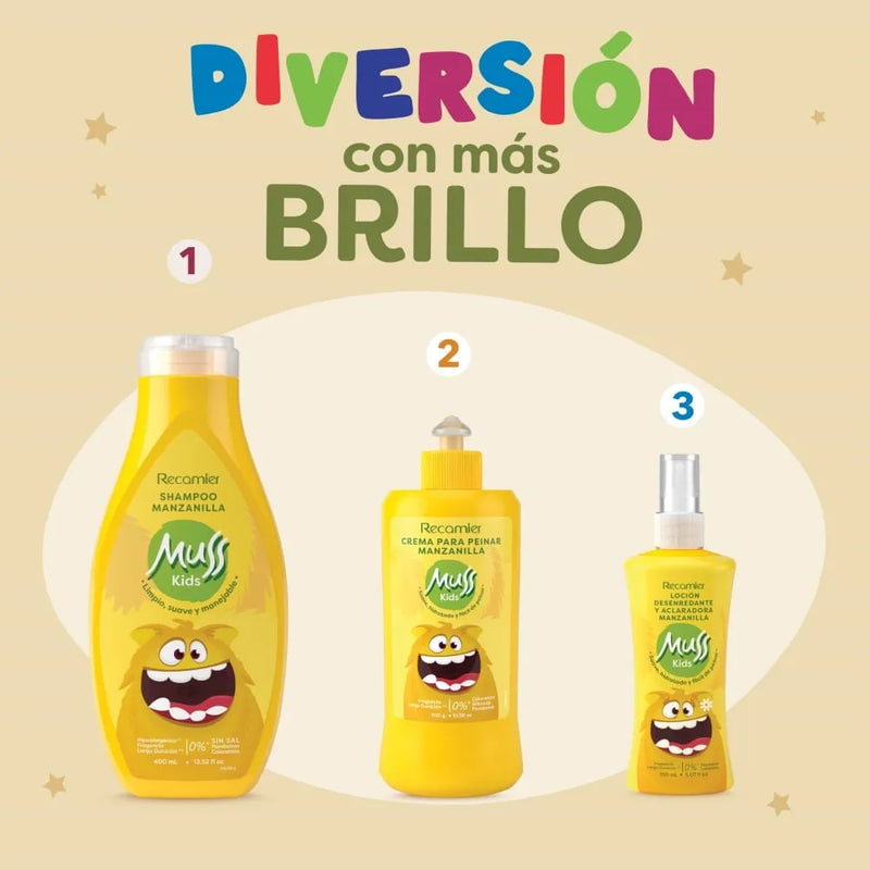 Loción Desenredante Muss Kids Manzanilla X 150ml
