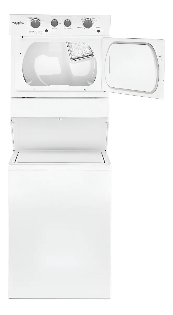 Torre Lavado Whirlpool Eléctrico He 20kgs - Blanca 7mwet4027 Color Blanco
