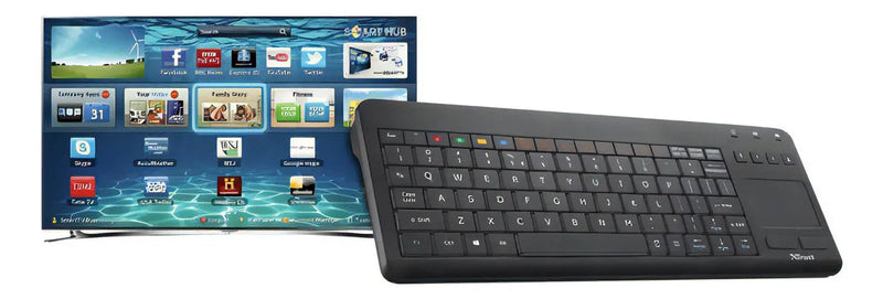 Teclado Trust Sento Para Smart Tv Samsung Color Del Teclado Negro