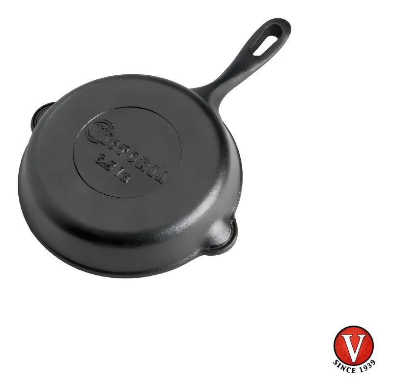 Victoria 16,5 CM Sartén De Hierro Fundido Curado Color Negro