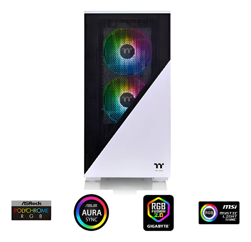 Microchasis Thermaltake Divider 170 Tg Blanco Argb + 2 Venti