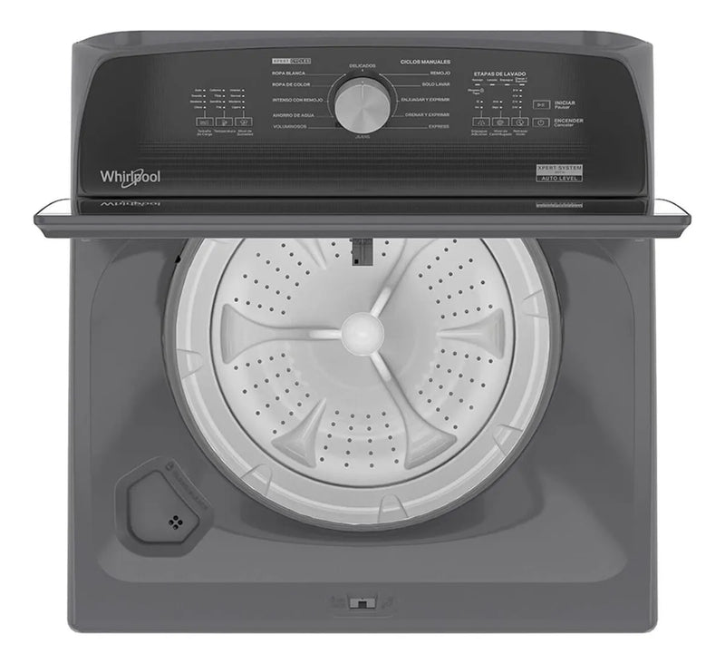 Lavadora Whirlpool Superior 24kg Xpertsystem Gris 8mwtwla41w