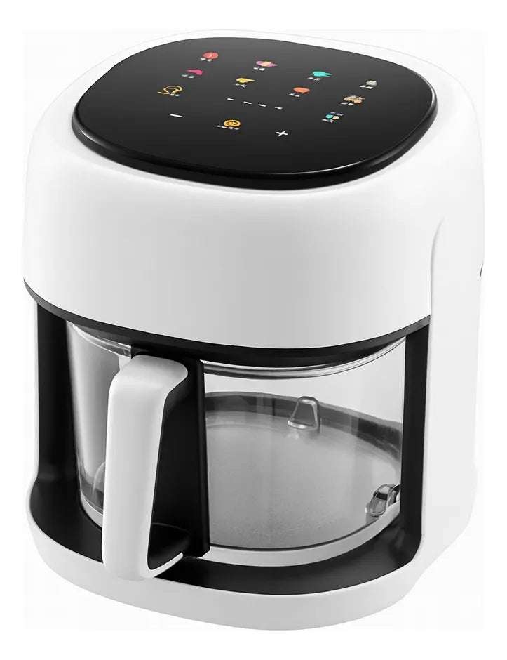 Freidora De Aire Digital 8 Litros Schaffhuasen 1500w Blanca Blanco