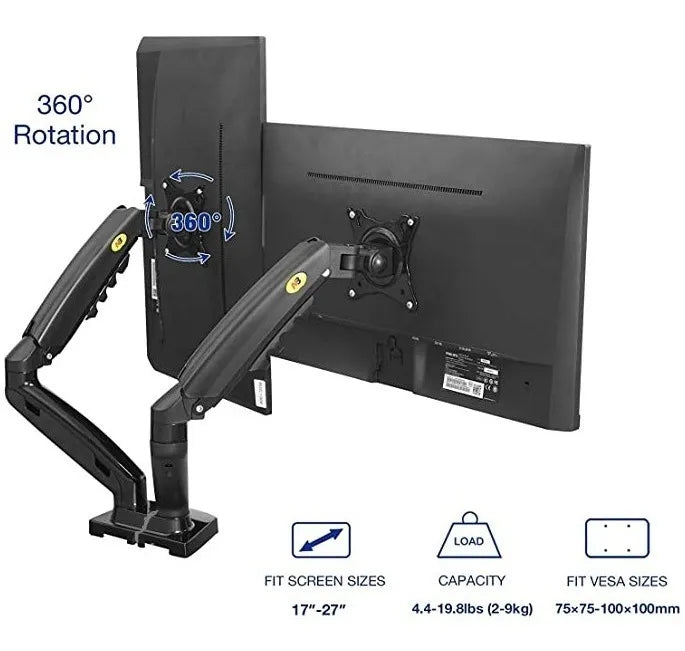 Soporte Ergonomico Para Monitores Y Portatil Nb A Escritorio