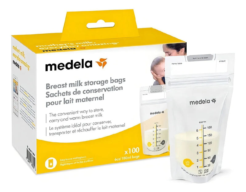 Medela Bolsas Para Almacenar Leche Materna 6oz/180ml 100pzs