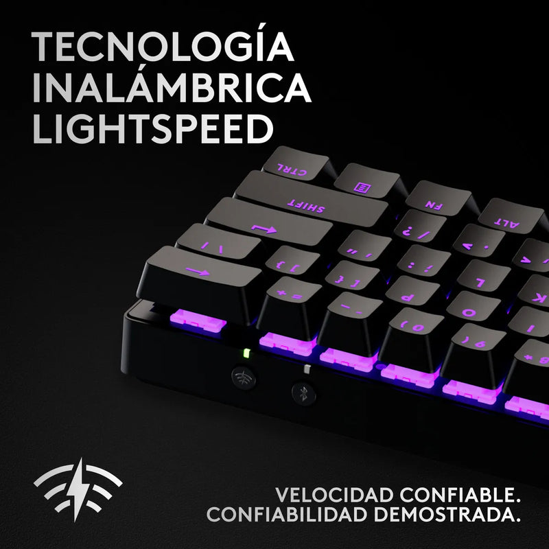 Teclado Inalámbrico Logitech G Pro X 60 Lightspeed Negro