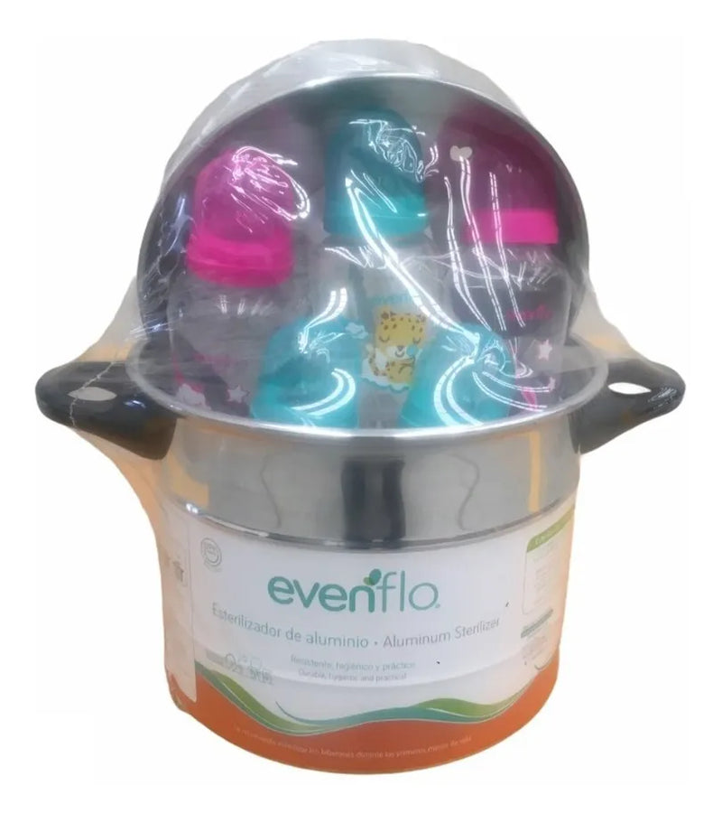 Esterilizador Aluminio Para 5 Teteros Evenflo