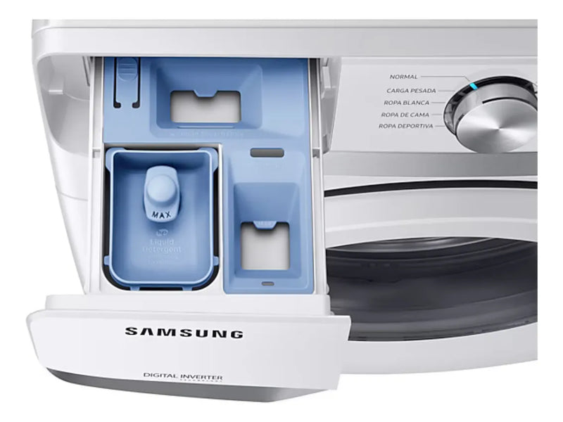 Lavadora Samsung Carga Frontal 20 Kilos Wf20t6000aw Blanca Blanco