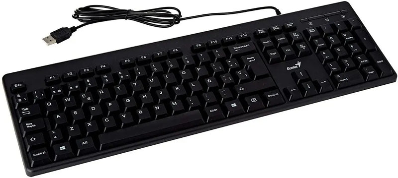 Teclado Genius QWERTY español color negro