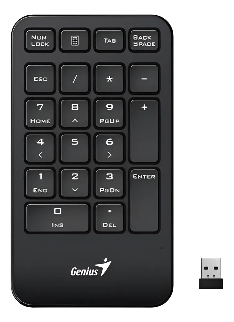 Teclado Numerico Inalambrico Para Pc O Notebook Genius 1000 Teclado Negro Idioma Español Latinoamérica