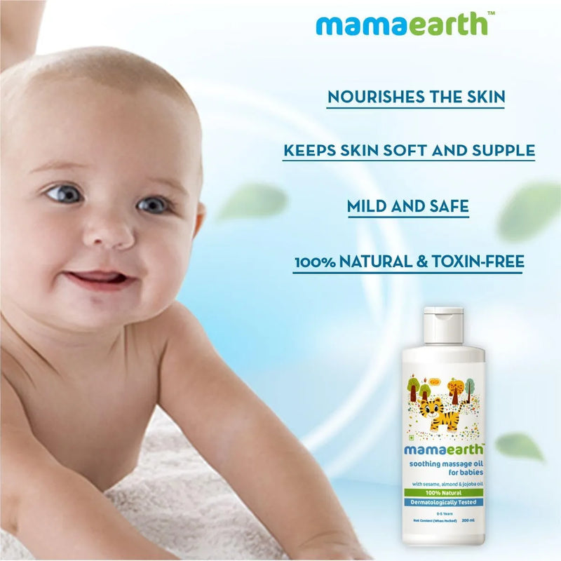 Mamaearth Aceite De Masaje Calmante Para Bebés | Hidrataci.
