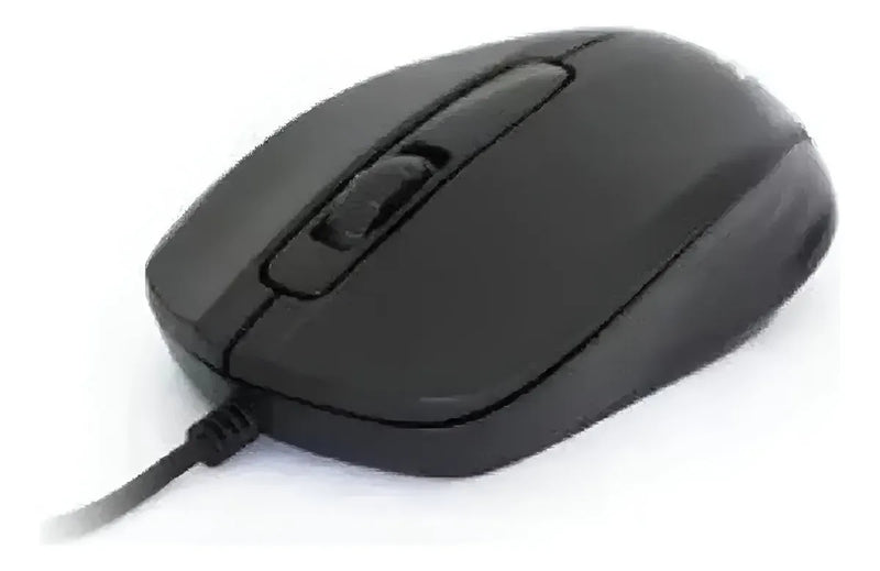 Combo Teclado En Español + Mouse Optico De Cable Usb Seisa Mouse Negro Teclado Negro