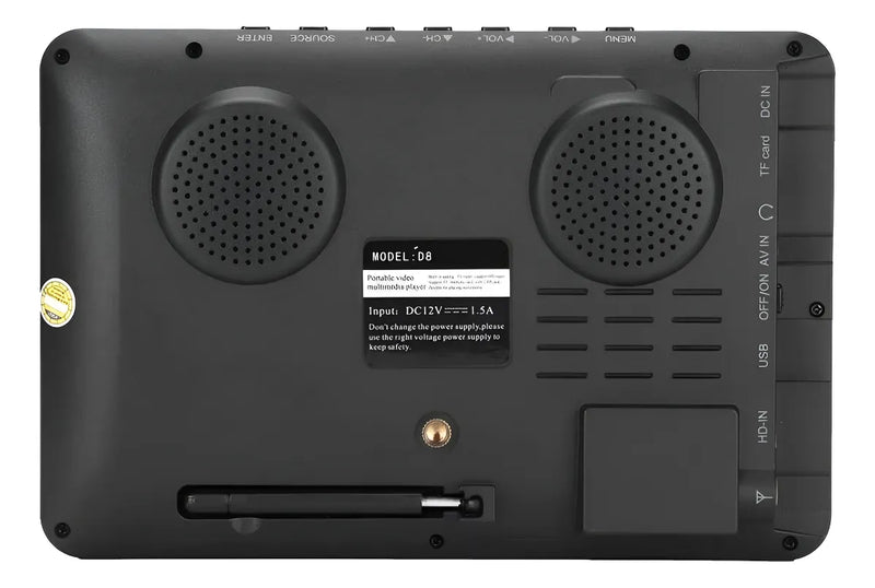 Tv Portatil Tdt 8 Colombia Leadstar Usb Bateria Recargable