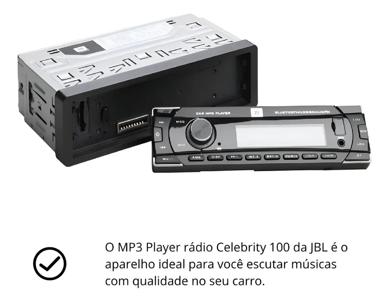Jbl Celebrity100 Mp3, USB, Bluetooth, tarjeta SD, FM, sonido de coche