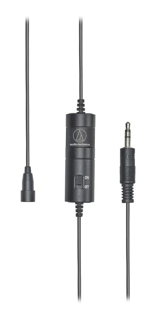 Micrófono Lavalier De Condensador Audio-technica Atr3350xis Color Negro