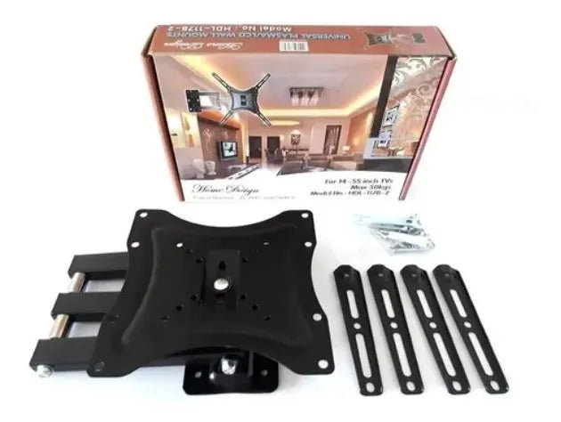 Soporte Tv Monitor Hdl117b2 Pared Brazo Móvil 14 A 55 Pulgad Negro