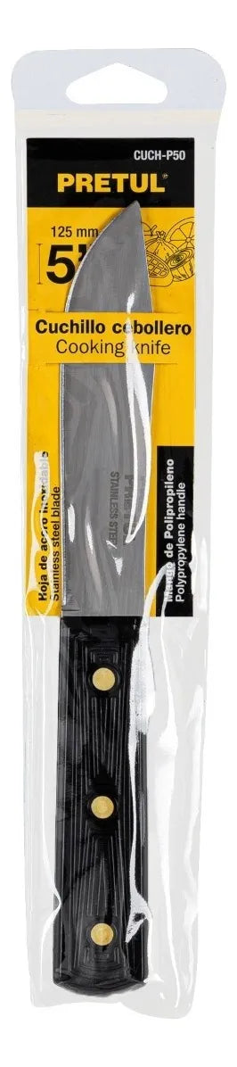 Cuchillo Cebollero, Mango Plástico, 5pg Color Negro