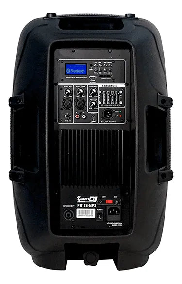 Parlante Pro Dj 12 Pb12emp3 Sys Cabina Activa De 12 Negro