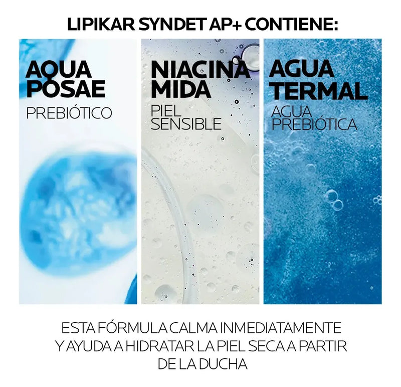 Jabón Corporal Lipikar Syndet Ap+ - La Roche Posay 400 Ml