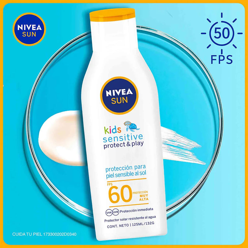 Nivea Sun Protect & Sensitive Kids Fps 60 125ml